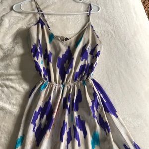 Multicolored Aqua maxi dress